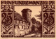 25 PFENNIG 1921 Stadt PADERBORN Westphalia DEUTSCHLAND Notgeld Banknote #PF461 - [11] Lokale Uitgaven