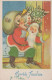 BABBO NATALE Buon Anno Natale Vintage Cartolina CPSMPF #PKG298.IT - Kerstman