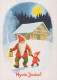 BABBO NATALE Buon Anno Natale Vintage Cartolina CPSM #PBL582.IT - Kerstman