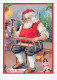 PAPÁ NOEL NAVIDAD Fiesta Vintage Tarjeta Postal CPSM #PAK721.ES - Kerstman