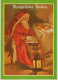 PAPÁ NOEL NIÑO NAVIDAD Fiesta Vintage Tarjeta Postal CPSM #PAK239.ES - Kerstman