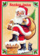 PAPÁ NOEL NAVIDAD Fiesta Vintage Tarjeta Postal CPSM #PAJ751.ES - Kerstman