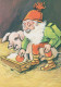 WEIHNACHTSMANN SANTA CLAUS Neujahr Weihnachten Vintage Ansichtskarte Postkarte CPSM #PBL194.DE - Kerstman