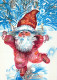 PAPÁ NOEL Feliz Año Navidad Vintage Tarjeta Postal CPSM #PBL054.ES - Santa Claus