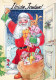 PÈRE NOËL Bonne Année Noël Vintage Carte Postale CPSM #PBL055.FR - Santa Claus