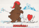 Happy New Year Christmas TEDDY BEAR Vintage Postcard CPSM #PAU689.GB - Año Nuevo