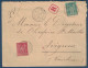 LETTRE RECOMMANDÉE AFFRANCHIE À 55c Avec SAGE CAD LA MOTTE DU CAIRE ALPES 1891 Pour AVIGNON - 1877-1920: Semi Modern Period