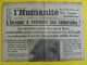 Journal L'Humanité Du 12 Novembre 1935. Vaillant Couturier Piot Fascites Duclos Clamanus Cachin - Sonstige & Ohne Zuordnung