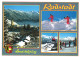 RADSTADT, SALZBURG, MULTIPLE VIEWS, CHURCH, ARCHITECTURE, MOUNTAIN, SKI RESORT, SKI LIFT, EMBLEM, AUSTRIA, POSTCARD - Radstadt