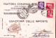 1945-Imperiale Senza Fasci C.20 + Lire 1 E 5 Su Cartolina Raccomandata Torino (2 - Marcophilie