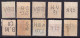1902-GRAN BRETAGNA 10 Francobolli Usati PERFORATI PERFIN Con Sigle Differenti - Perforés