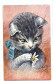 32582 - Illustrateur Arthur Thiele Chat Cat Cats Katze Raphael Tuck Et Fil Oilette Série 959 - Chats