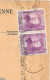 Principauté De Monaco  Sur Lettre  1933 - Lettres & Documents