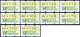 Deutschland Bund ATM 1.2 Hv Weißer Gummi Tastensatz TS4 10-350Pf. Postfrisch, Nagler Automatenmarken - Machine Labels [ATM]