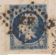 5 X Plus RARE à AVOIR LE N°14Ab BLEU NOIR VIF Impression FINE PANNEAU D4 De Juillet 1856 Cote >>350€ - 1853-1860 Napoléon III.