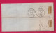 N°22 GC 19 CAD TYPE 22 AIGREFEUILLE D'AUNIS CHARENTE INFERIEURE INDICE 17 CACHET ARRIVE ROUEN AU RECTO LETTRE - 1849-1876: Classic Period