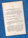 Faire Part De Décés - Léonce Ferdinand Comte De MONTENON Camérier Secret De Sa Sainteté Pie X - Pape Uniforme Médaille - Décès