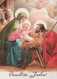 Delcampe - Vergine Maria Madonna Gesù Bambino Religione Vintage Cartolina CPSM #PBQ021.IT - Vierge Marie & Madones