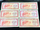Delcampe - Cambodia Democratic Kampuchea Banknotes #26-/1 Riels 1975- Khome 6 Pcs Xf Very Rare - Cambodge