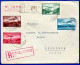 Delcampe - 3247.VERY NICE REGISTERED COVER TO GREECE, REVENUES ON BACK. - Lettres & Documents