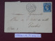 Delcampe - FRANCE LETTRE  RR  1873 ETOILE DE PARIS N° 16  A  SENLIS  +N°22 + AFF. INTERESSANT+DP7 - 1849-1876: Classic Period