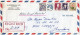 United States REGISTERED Letter Via Yugoslavia 1977 Monroe NY - Cartas & Documentos