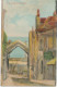 GB „BROADSTAIRS STATION.B.O / KENT“ Single Circle 24mm On Superb Coloured Artis Postcard (York Gate, Broadsairs), 1910 - Ferrovie & Pacchi Postali