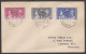 British Jamaica 1937 Used FDC To England, Coronation Of King George VI Stamps, First Day Cover - Giamaica (...-1961)