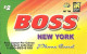 USA: Prepaid IDT - Boss New York 09.08 - Altri & Non Classificati