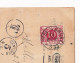 Delcampe - USA 1906 Manchester New York Bruxelles Belgique Tax 5 Centimes  J.P Morgan Exchange Stamp One Cent Benjamin Franklin - Covers & Documents