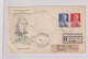 YUGOSLAVIA 1953 TRIESTE B FDC Cover Registered To Italy NIKOLA TESLA - Brieven En Documenten
