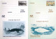 224  Baleines: 4 Entiers (c.p.) 2003 - Whales, Whaling Stationery Postcards. Whale Baleine - Wale