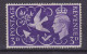 Great Britain 1946 Mi. 232, 3 Pence King George VI., Victory Omnibus Issue, Peace Dove & Masonic Symbols, MH* (2 Scans) - Neufs