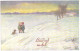 Wally Fialkowska:Kids Walking With Dogs At Winter Time, Pre 1940 - Fialkowska, Wally