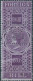 Great Britain - ENGLAND,Queen Victoria,Indian Colony,Revenue Stamp Tax,Foreign Bill,Eight Annas(8An)Perfin - 1858-79 Kolonie Van De Kroon