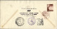 1957-catalogo Pellegrini N.706 Euro 150, I^volo SAS Bollo Violetto Polare (giro  - Lettres & Documents