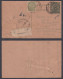 Inde British India 1936 Used King George V Registered 9 Pies Postcard, Post Card, Postal Stationery, Lucknow - 1911-35 Roi Georges V