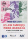 LES JEUX OLYMPIQUES PARIS 1924 - 2024 MIROIRS DES SOCIÉTÉS - Carte De L'expo Musée De L'Ain 2024 - Olympische Spelen