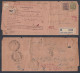 Inde British India 1936 Used Registered Cover, Civil Judge, Lucknow, King George V Stamps, REturn Mail, Acknowledgement - 1911-35 Koning George V