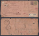 Inde British India 1936 Used Registered Cover, Civil Judge, Lucknow, King George V Stamps, REturn Mail, Acknowledgement - 1911-35 King George V