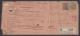 Inde British India 1936 Used Registered Cover, Civil Judge, Lucknow, King George V Stamps, REturn Mail, Acknowledgement - 1911-35 Koning George V