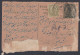 Inde British India 1937 Used Registered King George V 9 Pies Postcard, Return Mail, Post Card, Postal Stationery - 1911-35  George V