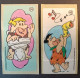 Lot Of 8 Bubble Gum DUNKIN FLINTSTONES HANNA - BARBERA PRODUCTION 1994 Stickers Короткий текст GLI ANTENATI Наклейки - Other & Unclassified