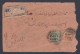 Inde British India 1916 Used Registered Cover, King George V Stamps, With Letter - 1911-35 King George V