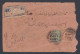 Inde British India 1916 Used Registered Cover, King George V Stamps, With Letter - 1911-35  George V