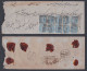 Inde British India 1880 Used Registered Cover, East India Company Queen Victoria Half Anna Stamps Block Of 10 - 1858-79 Compañia Británica Y Gobierno De La Reina