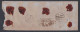 Inde British India 1880 Used Registered Cover, East India Company Queen Victoria Half Anna Stamps Block Of 10 - 1858-79 Compagnia Delle Indie E Regno Della Regina