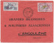 LATECOERE 1921 MAROC FRANCE Par Avion Etiquette GUYNEMER Casablanca Colis Postaux Angouleme Charente Brasserie - Storia Postale