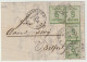 1320p - STRASSBURG Pour BELFORT - Novembre 71 - 4 X 5 Ctes Alsace + Taxe Manuscrite 25 Ctes  - - Guerra De 1870