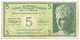 5 DRACME CASSA MEDITERRANEA DI CREDITO PER LA GRECIA 1941 BB/BB+ - Sonstige & Ohne Zuordnung